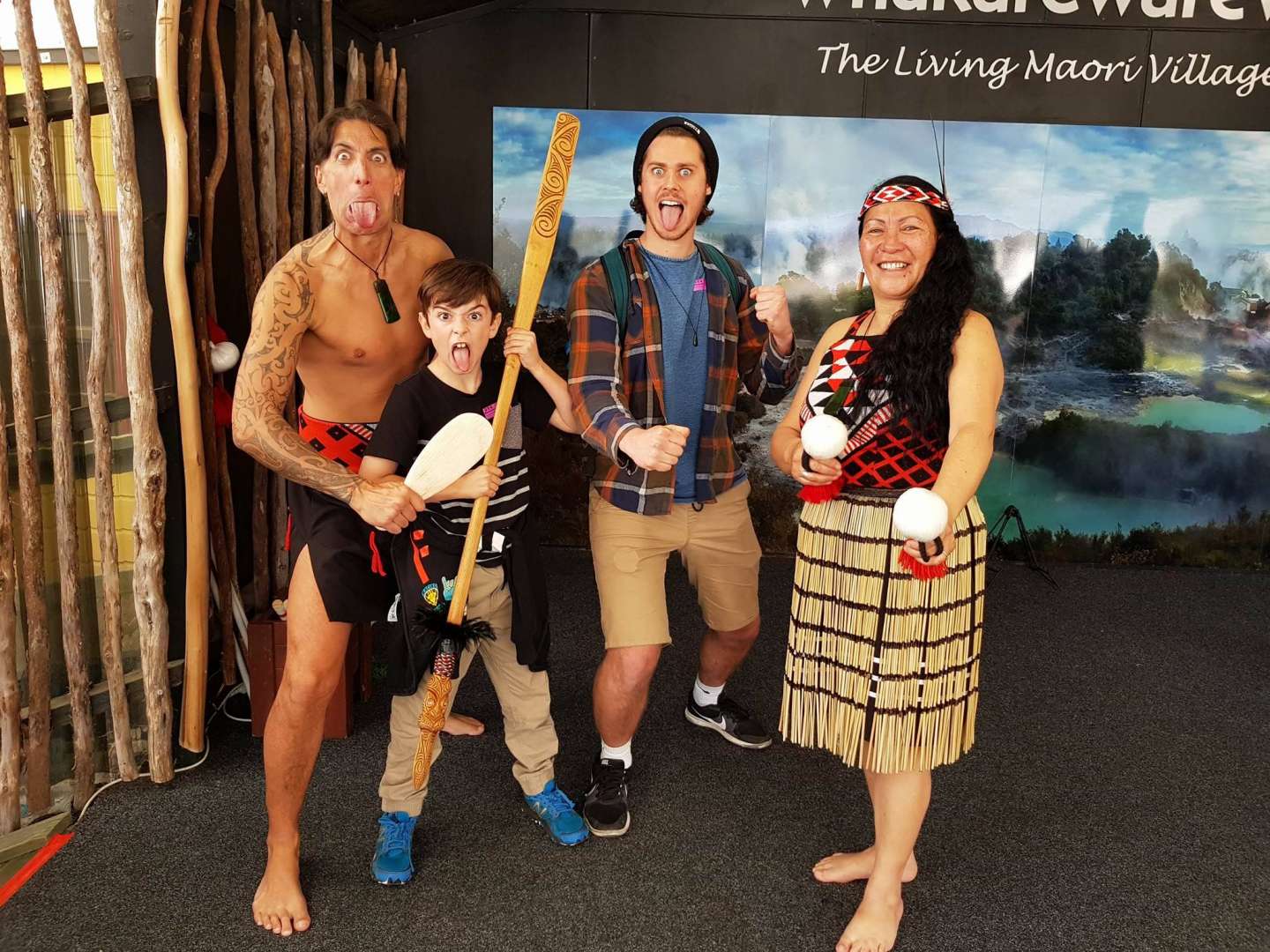 Cultural Experience in a traditional living Maori village, Rotorua